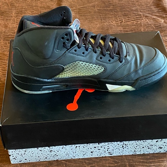 NIKE AIR JORDAN 5 RETRO RAGING BULL BLACK OG sz12 main image 9